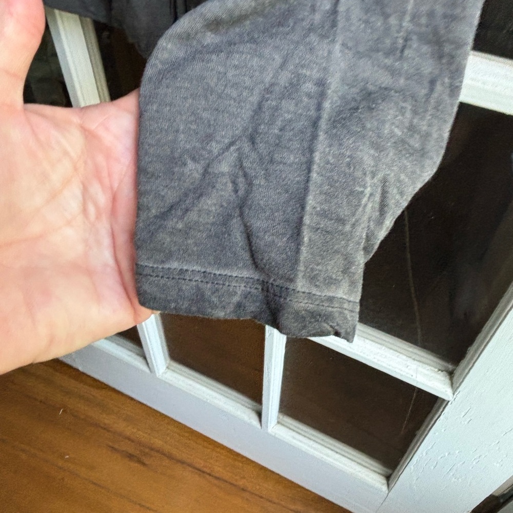Soft Surroundings Gray Ruched Blouse - Picture 10 of 12